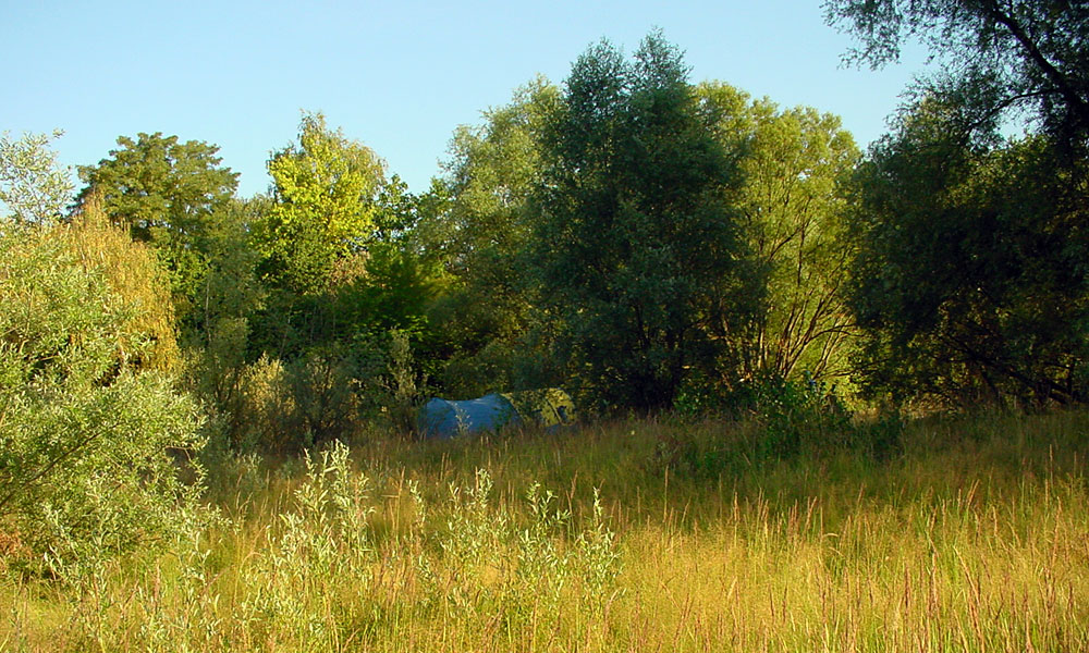 zelten im Naturschutzgebiet